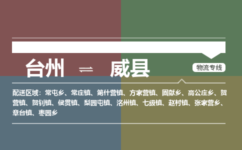 臺(tái)州到威縣物流專線