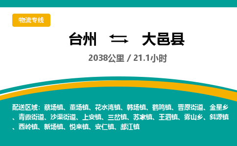 臺(tái)州到大邑縣物流專(zhuān)線(xiàn)