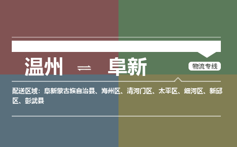 溫州到阜新新邱區(qū)物流專線