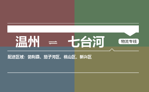 溫州到七臺河茄子河區物流專線
