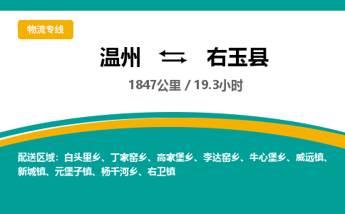 溫州到右玉縣物流專(zhuān)線(xiàn)