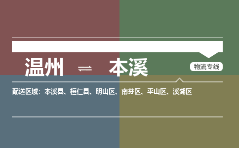 溫州到本溪溪湖區物流專線