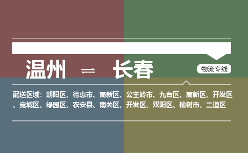 溫州到長春高新區(qū)物流專線
