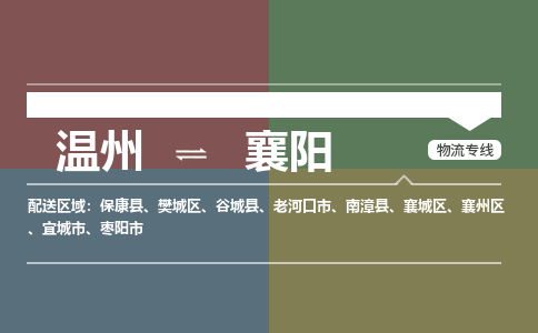 溫州到襄陽樊城區物流專線