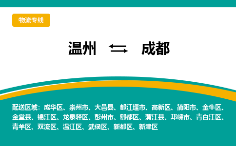 溫州到成都高新區(qū)物流專線
