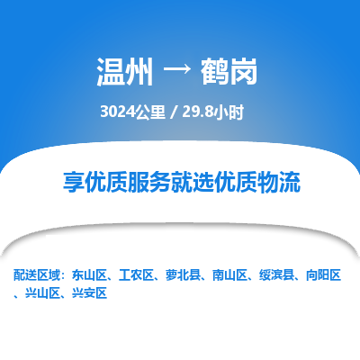 溫州到鶴崗工農(nóng)區(qū)物流專線