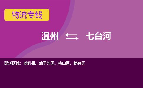 溫州到七臺河新興區(qū)物流專線
