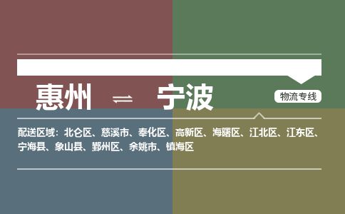 惠州到寧波奉化區物流公司