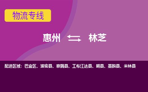 惠州到林芝巴宜區(qū)物流公司